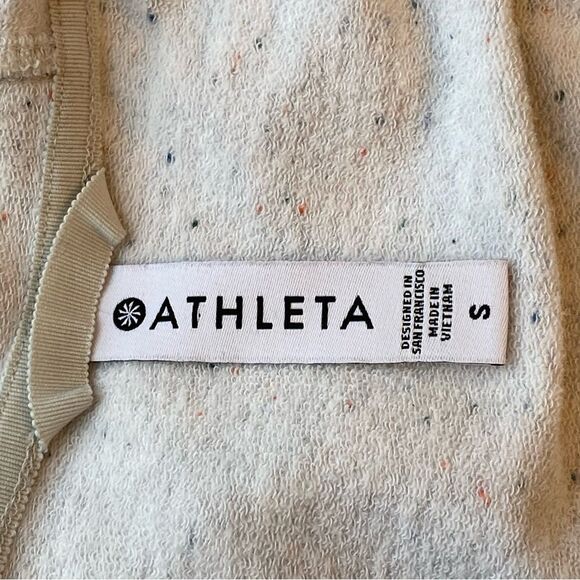 Athleta Heather Gray Speckled Balance Sweatshirt Size Small - Picture 10 of 13